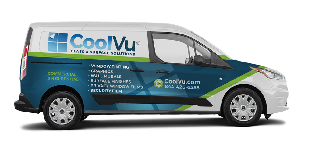 CoolVu window film installation van