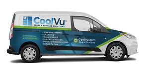 CoolVu window film installation van