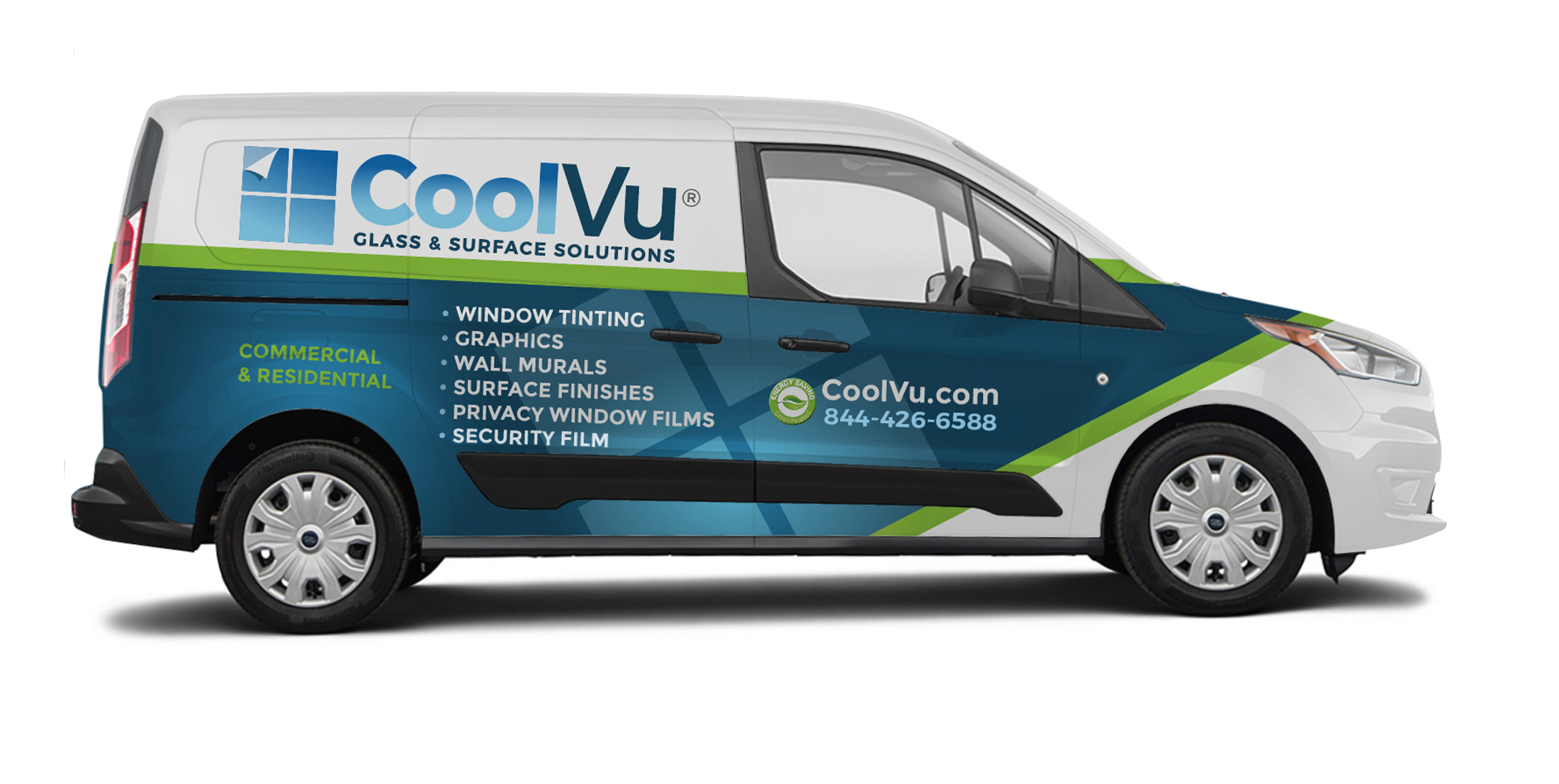 CoolVu window film installation van