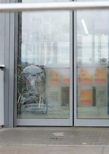 Broken Glass Shop doors