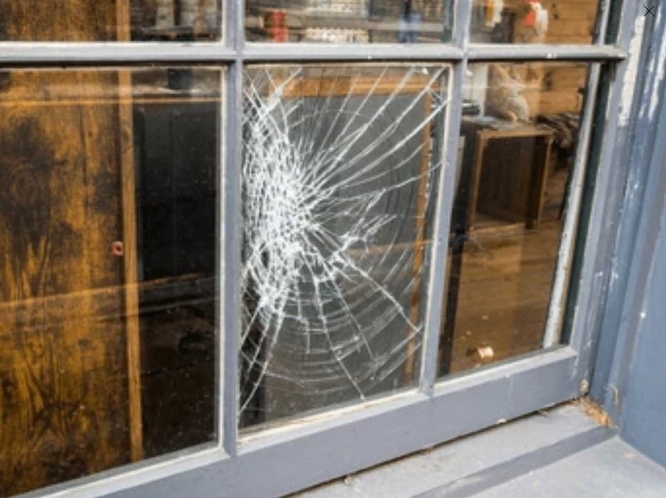 Broken Shop Window