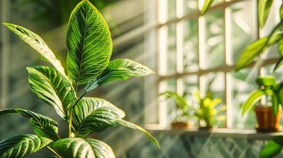 Fresh Indoor Plant on Window Sill