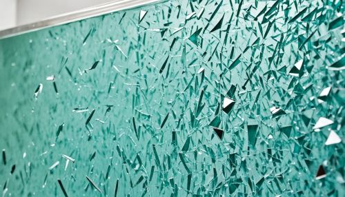 Shattered shower glass 1