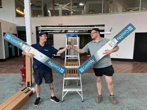 CoolVu Workmen With Window FIlm