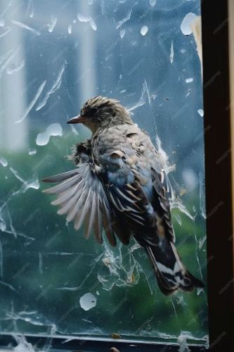 dead-bird-glass-window
