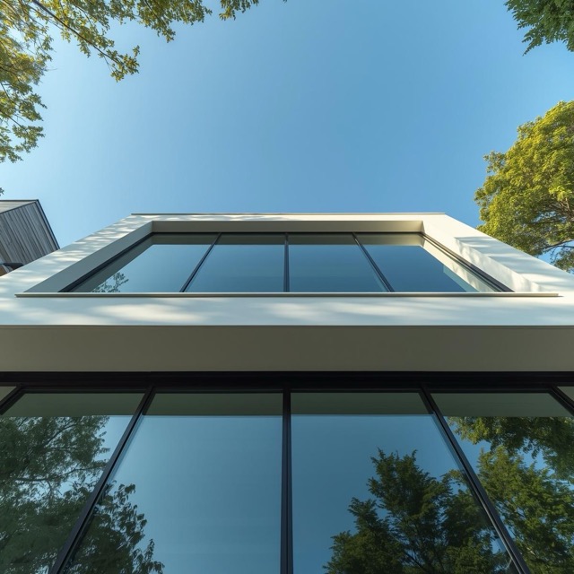 front of home with large windows (2) Medium front of home with large windows