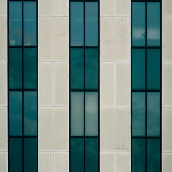 office-window-film Decorative opaque window film on office building.