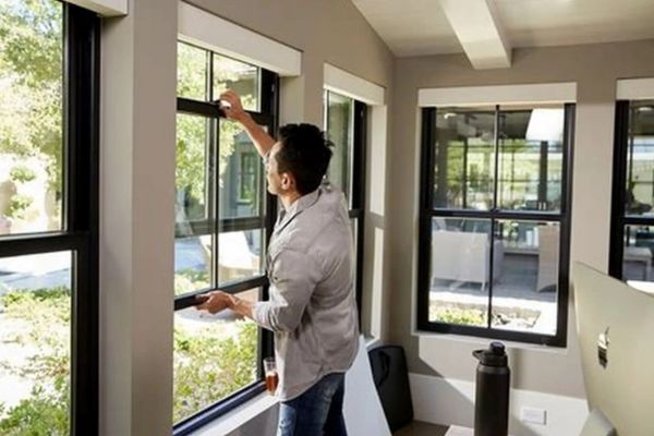 Man Replacing window