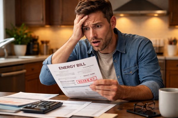 Man with Energy Bill
